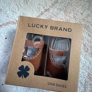 Lucky Brand Brown Baby Moccasin Shoes
